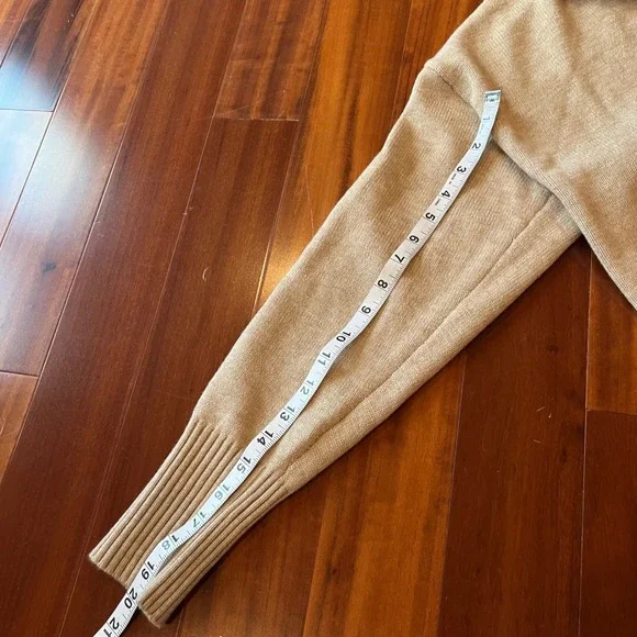 Truth Sweater Knit Top Collared By Republic Almond Bisque Beige Polo New Size XL - Picture 7 of 8